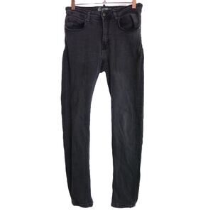 Zara Black Washed Distressed Skinny Jeans Size 31